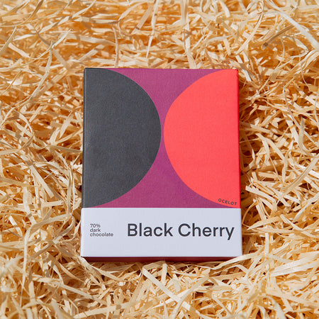 Ocelot - Black Cherry - 70% dark chocolate