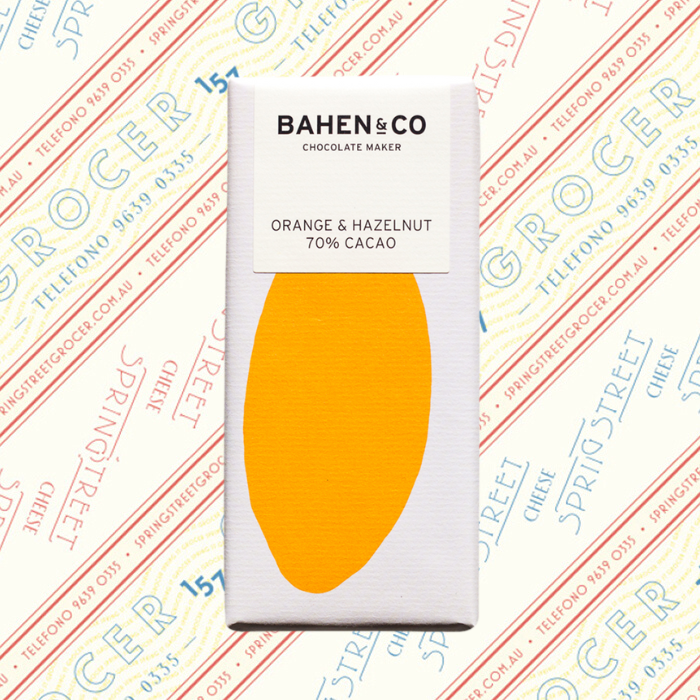 Bahen & Co Orange & Hazelnut 70% Cacao